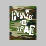 Punks not Dead pánske maskáčové tričko 100 %bavlna 